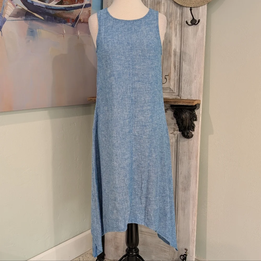 Anne Klein Linen Blend Dress - Picture 1 of 7